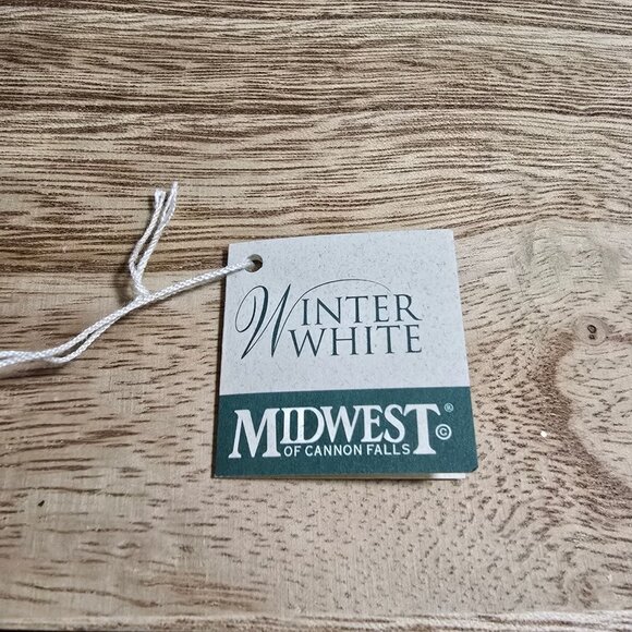 RARE NWT Pam Schifferl Winter White Santa Figurine On Skis Handcrafted Midwest - Picture 11 of 15